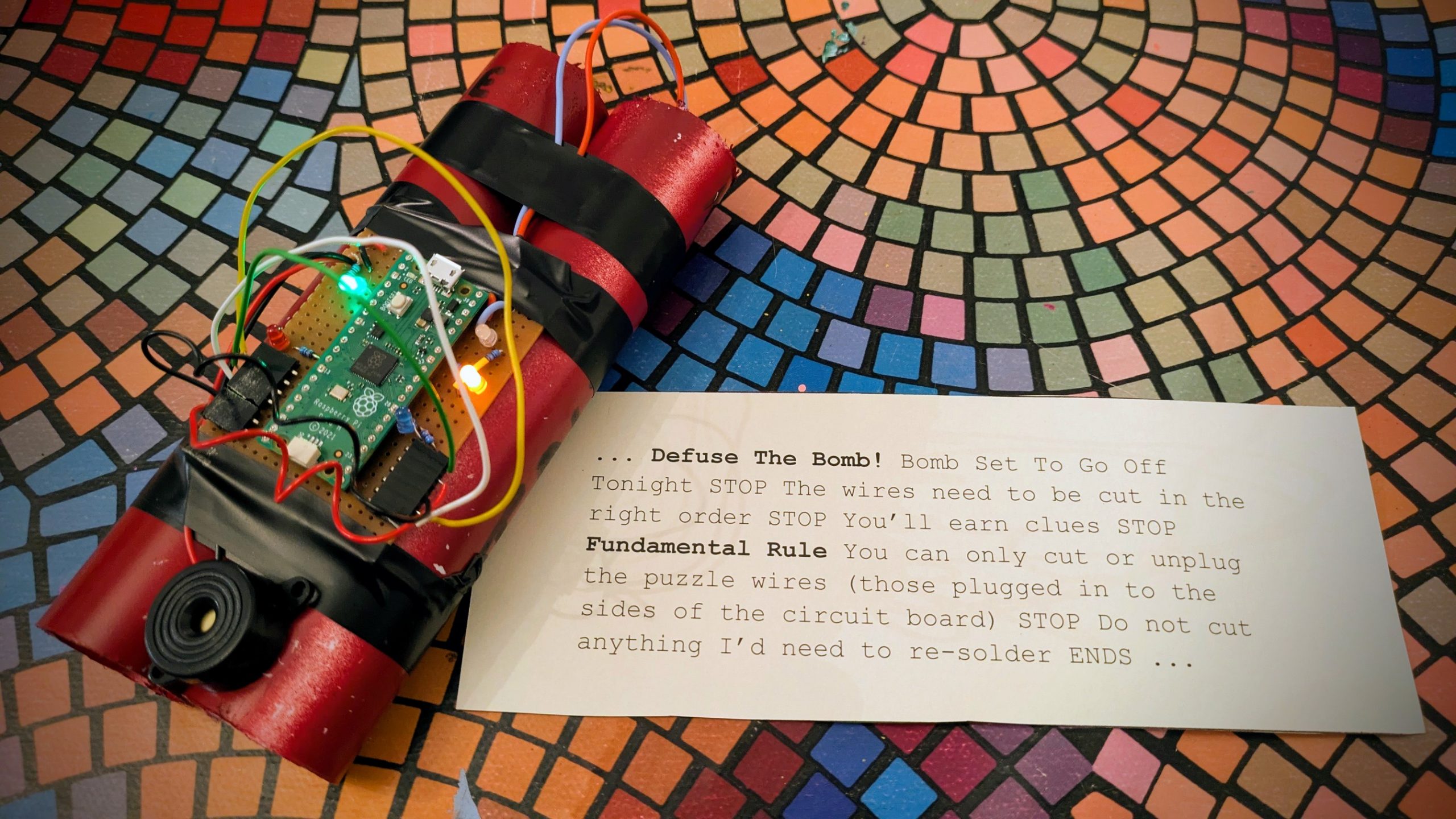 “Defuse The Bomb” Puzzle Game with the Scouts